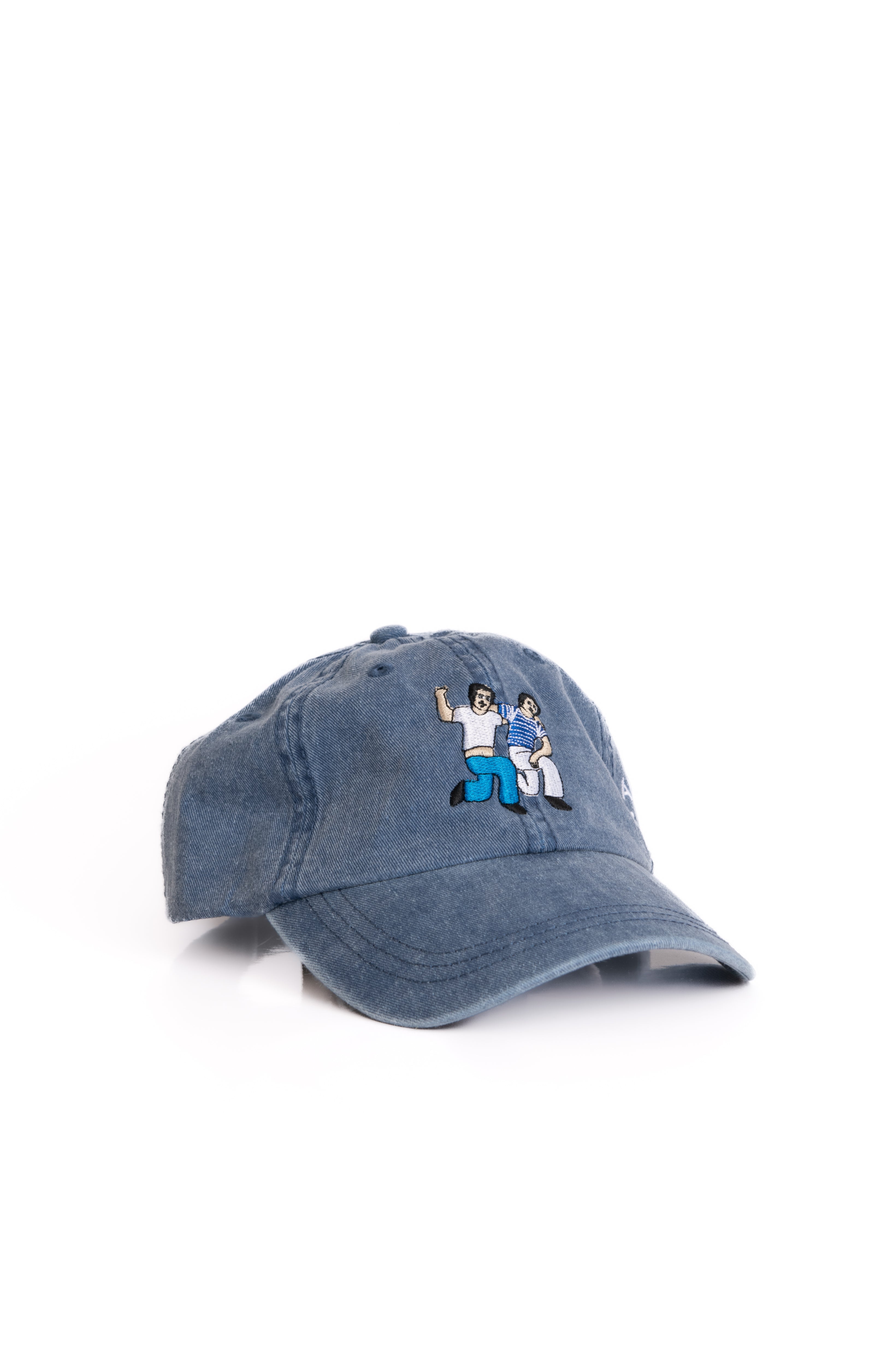 Alphabet "Dancing Brothers" Cap in Denim