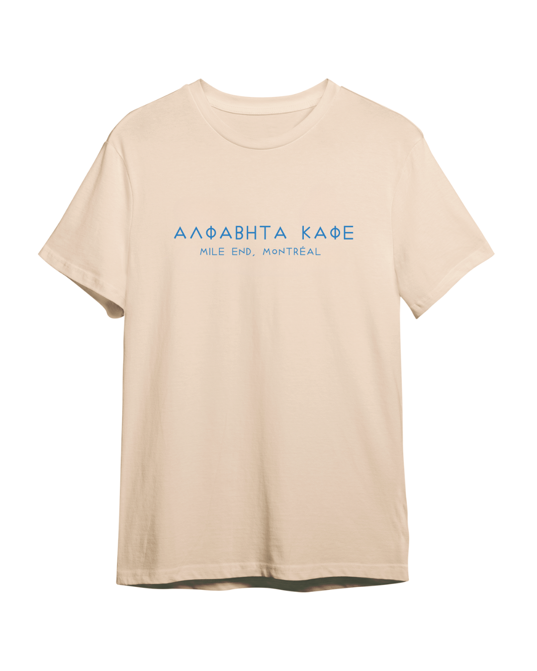 Alphabet Cabriolet tee in Cream