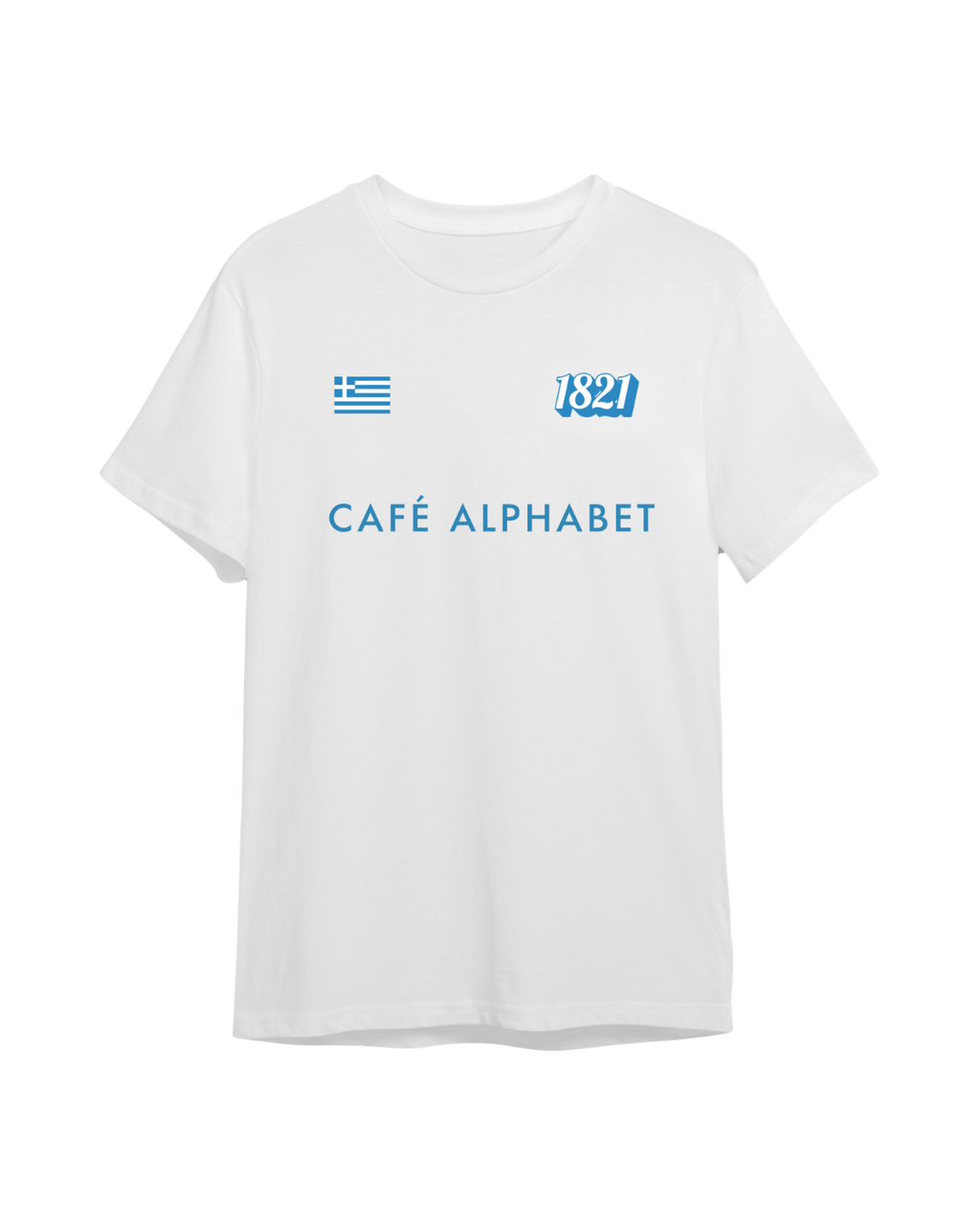 T-Shirt ABC Barista 1821 en Blanc 