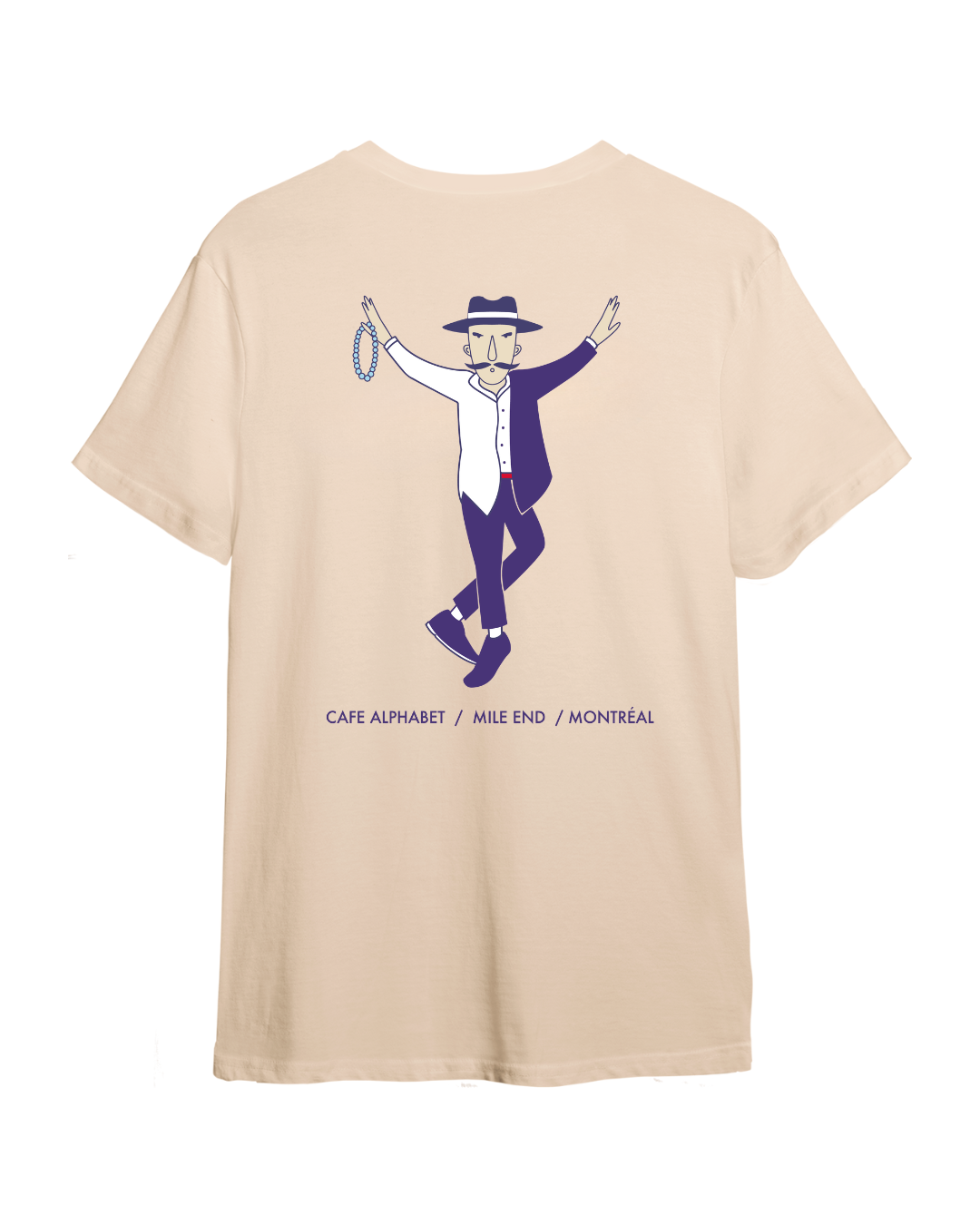 Alphabet Mangas Barista Tee in Cream SS25