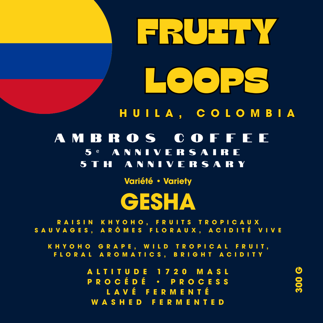 Colombia Fruity Loops Gesha - Ambros Coffee 5th Anniversary Release