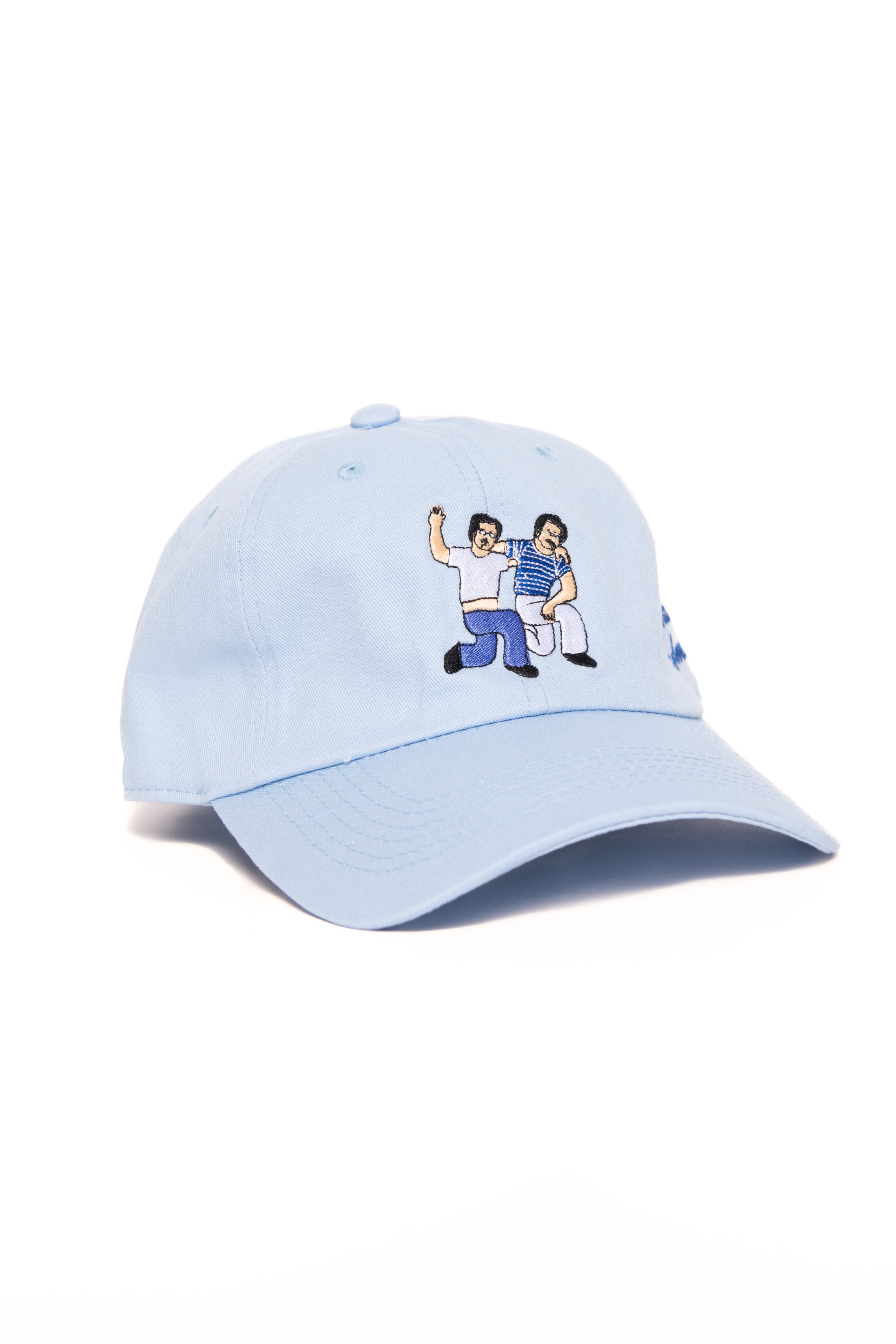 Alphabet "Dancing Brothers" Cap in Baby Blue