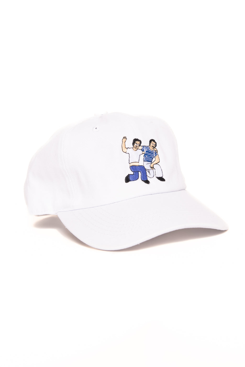 Alphabet "Dancing Brothers" Cap in White