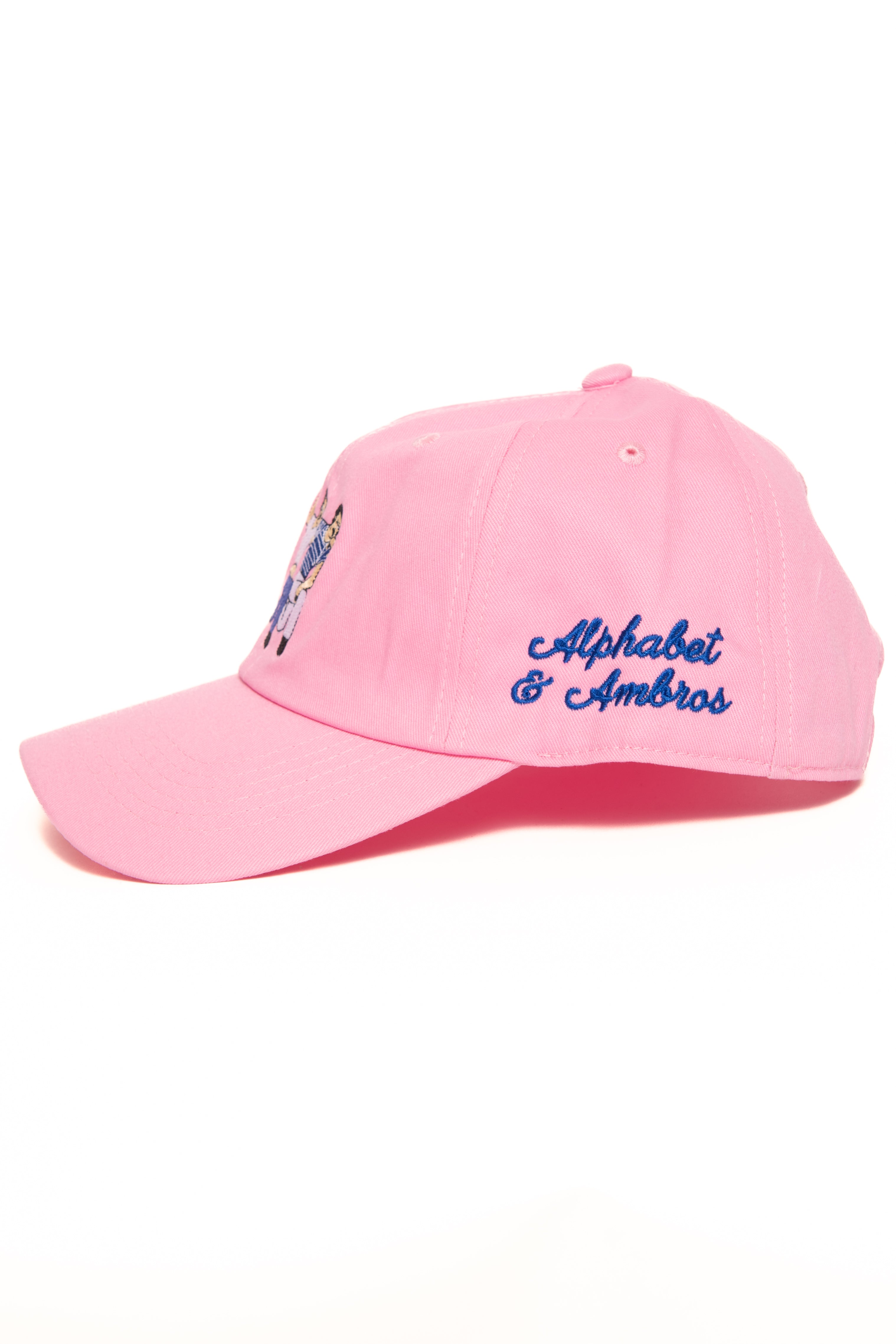 Alphabet "Dancing Brothers" Cap in Pink