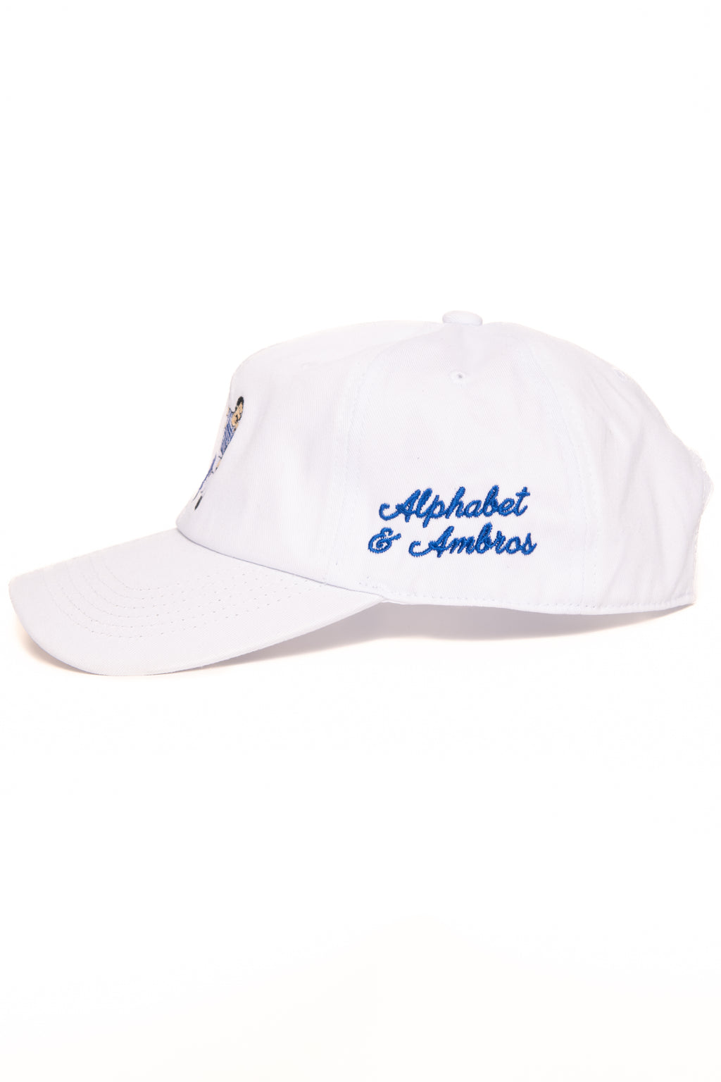 Alphabet "Dancing Brothers" Cap in White