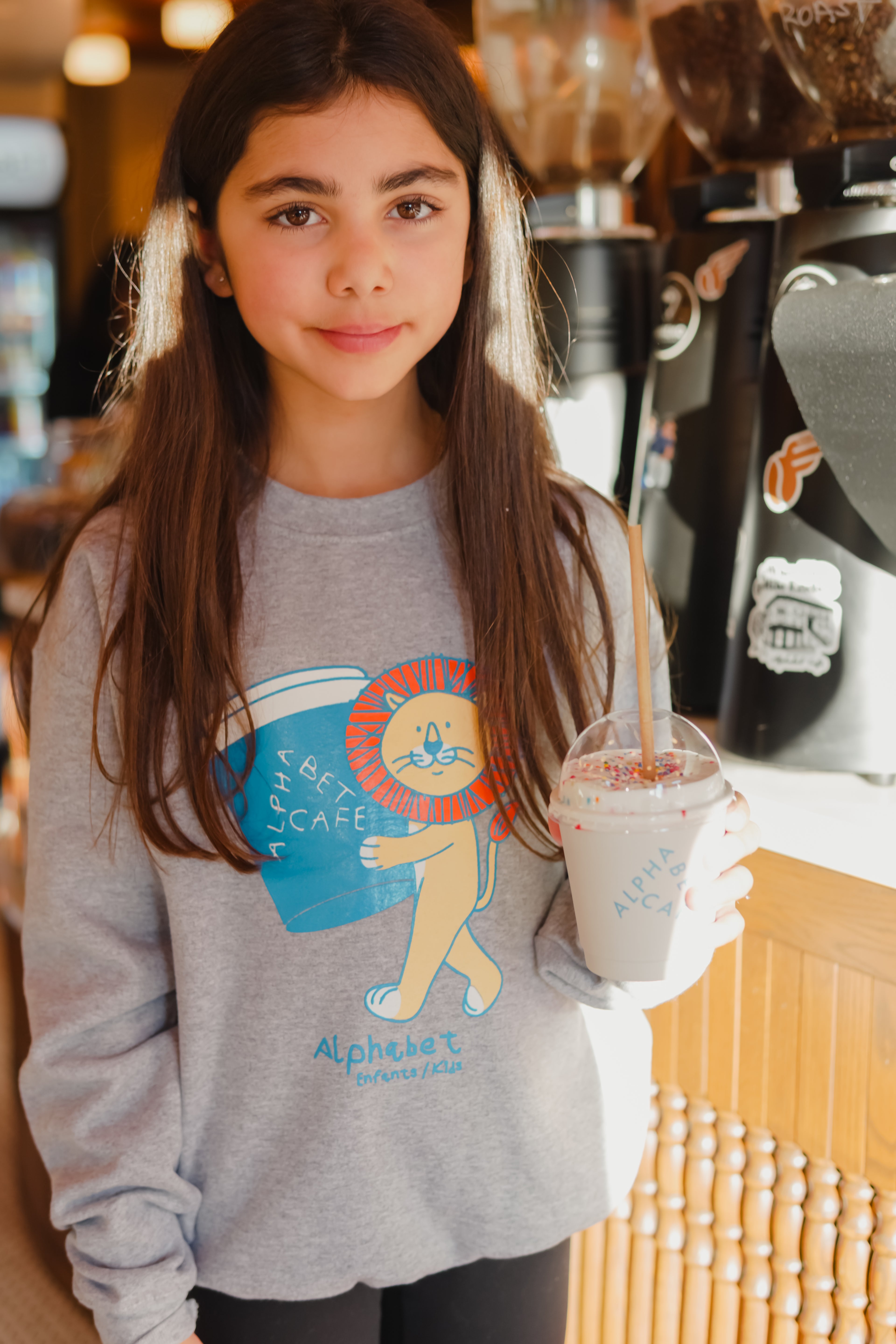ABC Kids crewneck in heather grey (junior)