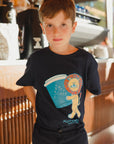 ABC Kids tee in navy (junior)