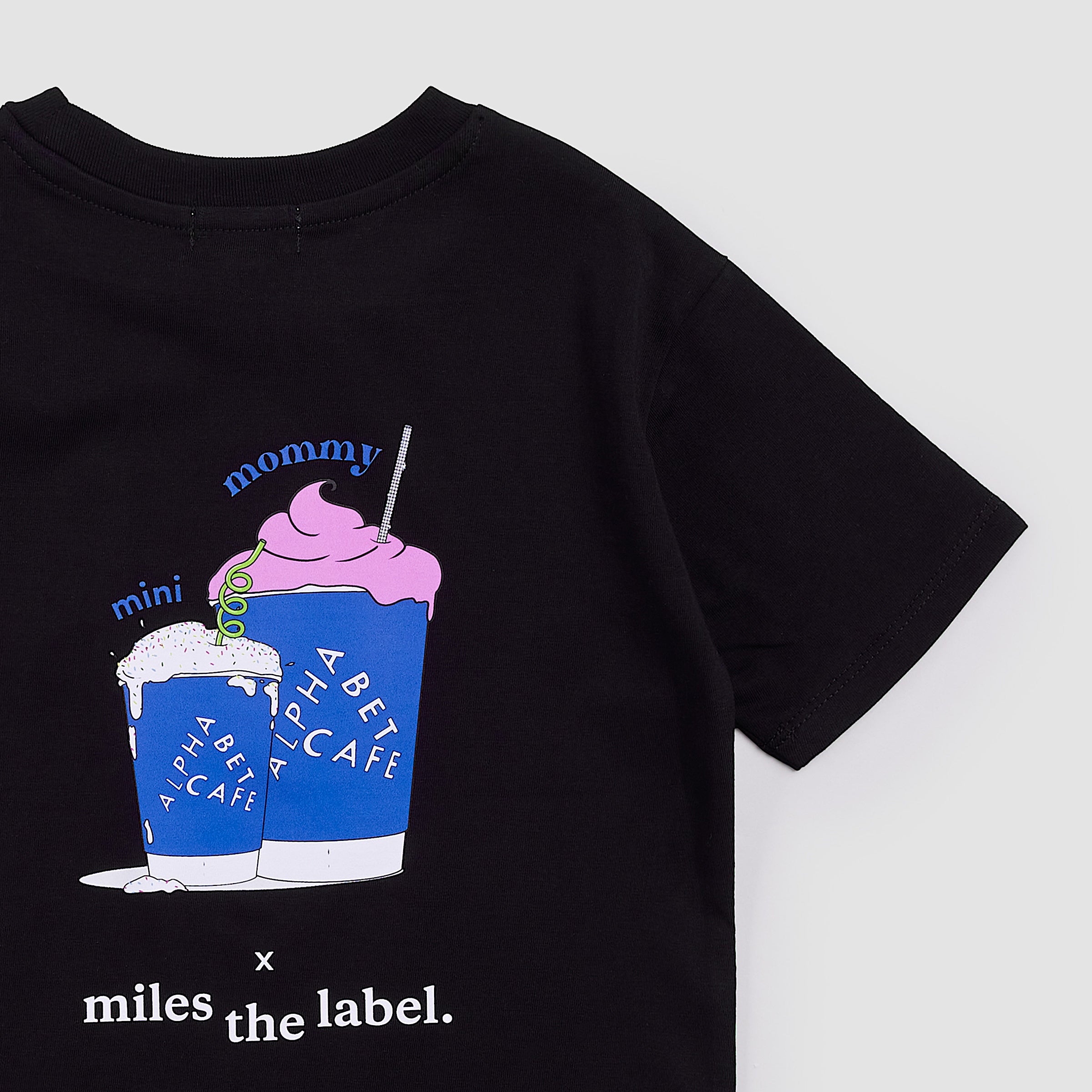 ABC Kids x Miles the Label Mommy & mini Tee in Black