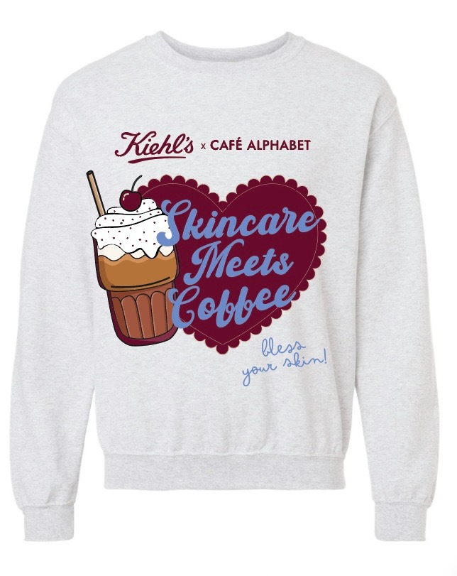 Kiehl's & Alphabet Crewneck in Heather Grey