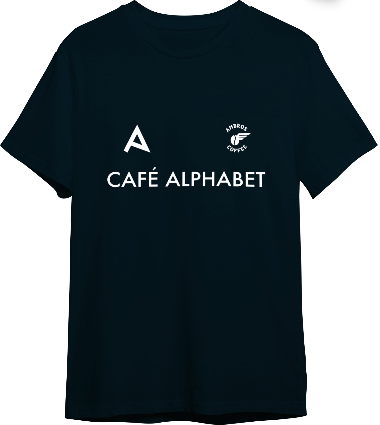 Alphabet/Ambros Agalma Barista Tee in Navy
