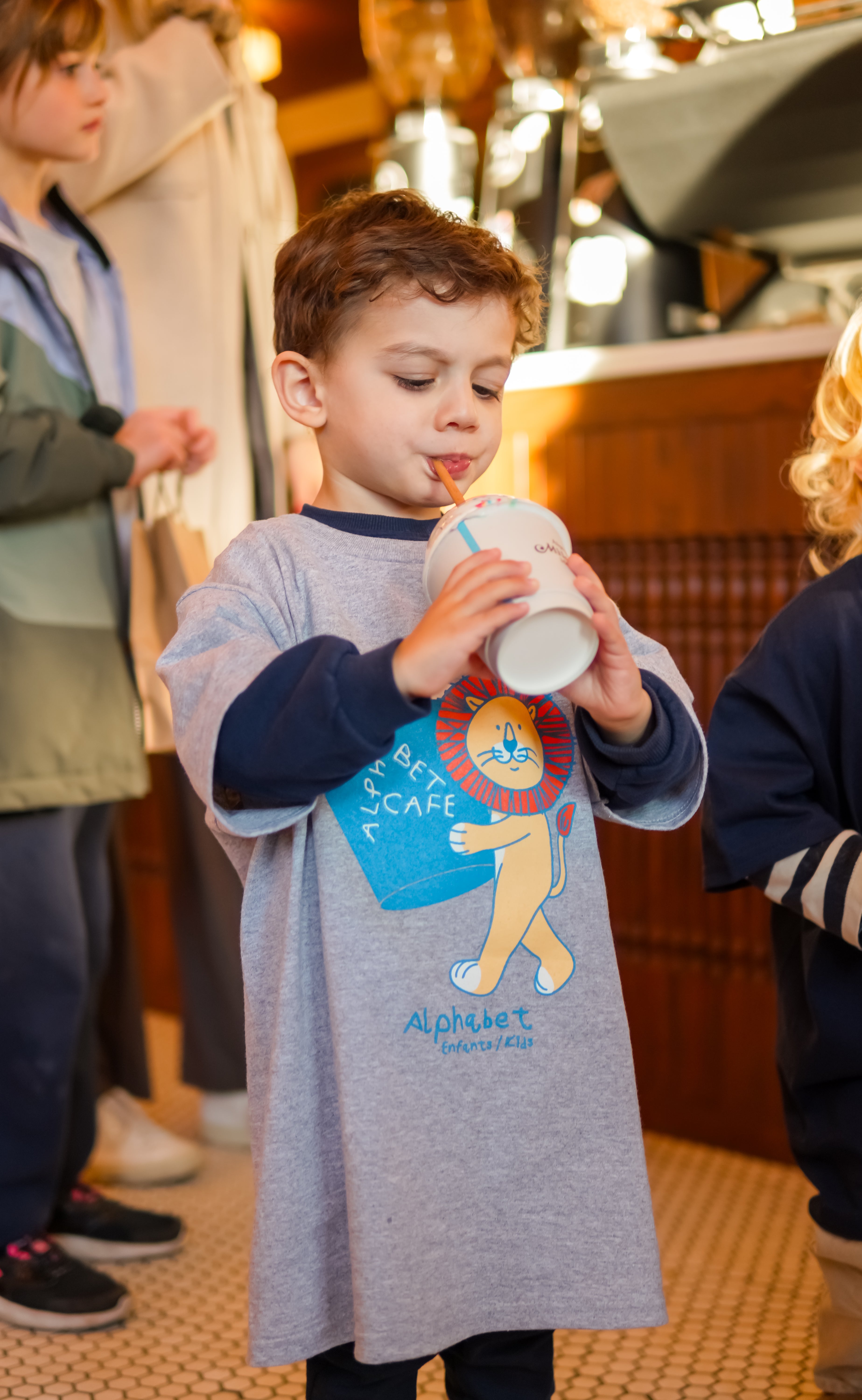 ABC Kids tee in heather grey (junior)