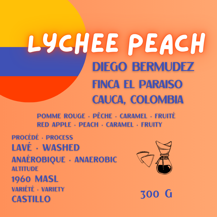 Lychee Peach anaérobique / Colombie