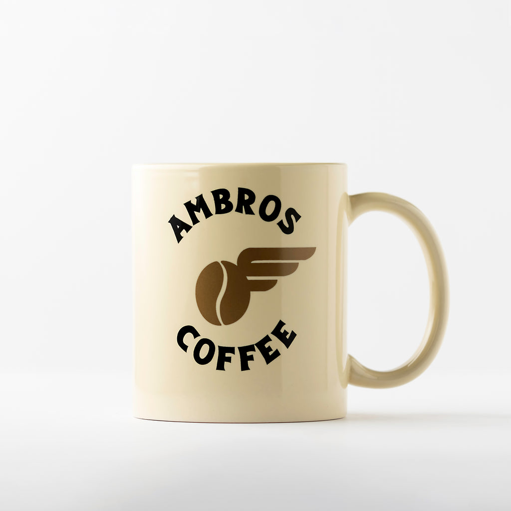 Tasse à café Grain Volant en Crème 11 oz.