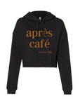 Après Café Women's Crop-top Hoodie in Black