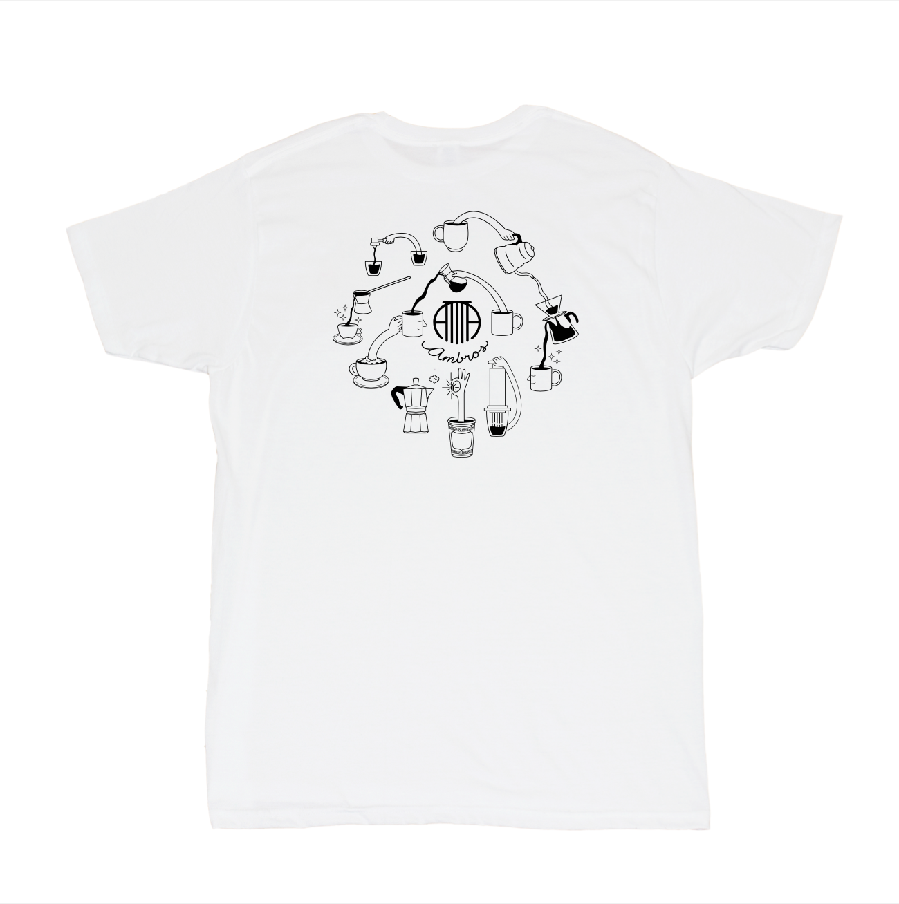 T-shirt à manches courtes Tour du Monde Ambros - blanc