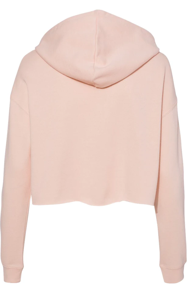Pink crop online top hoodie