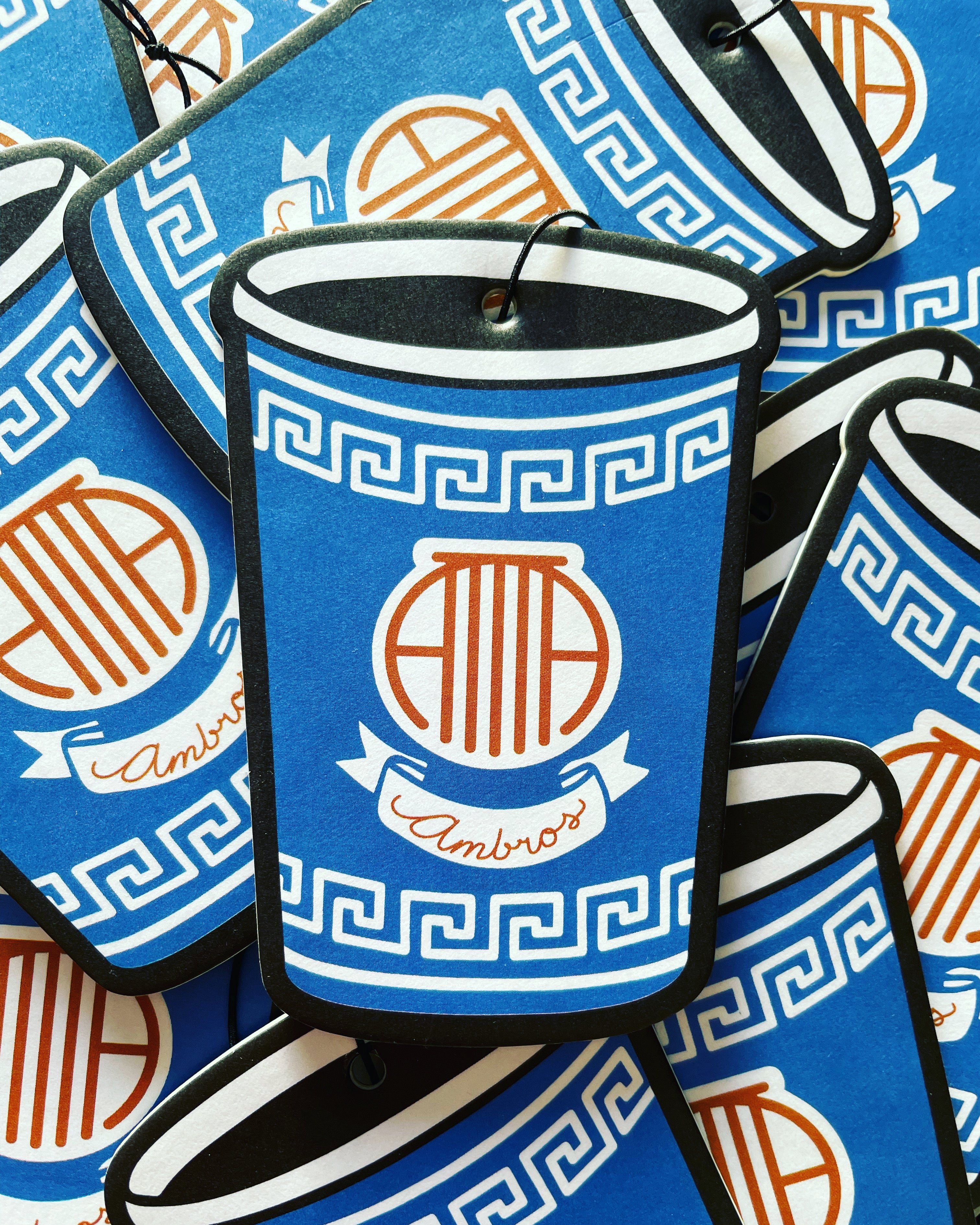 Ambros Little Cup Air Freshener Car Tag