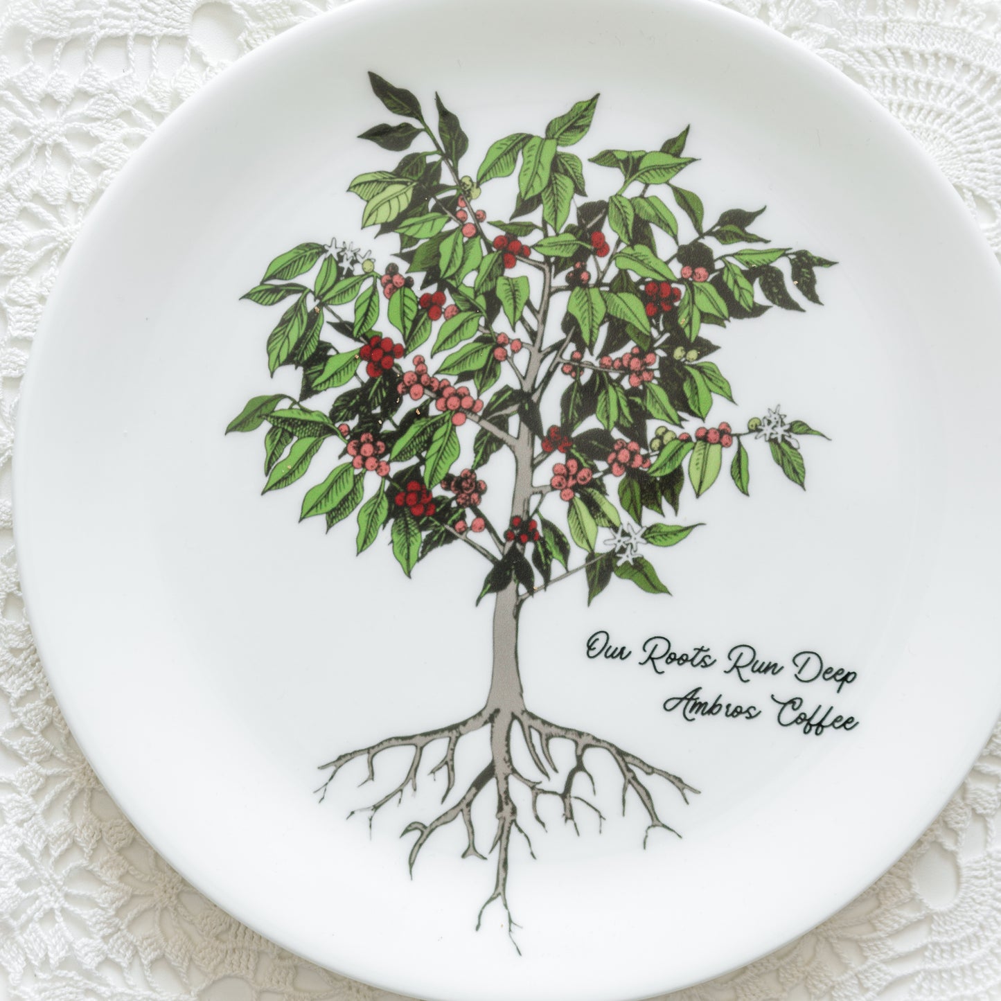 Ambros Roots Plate in Bone China