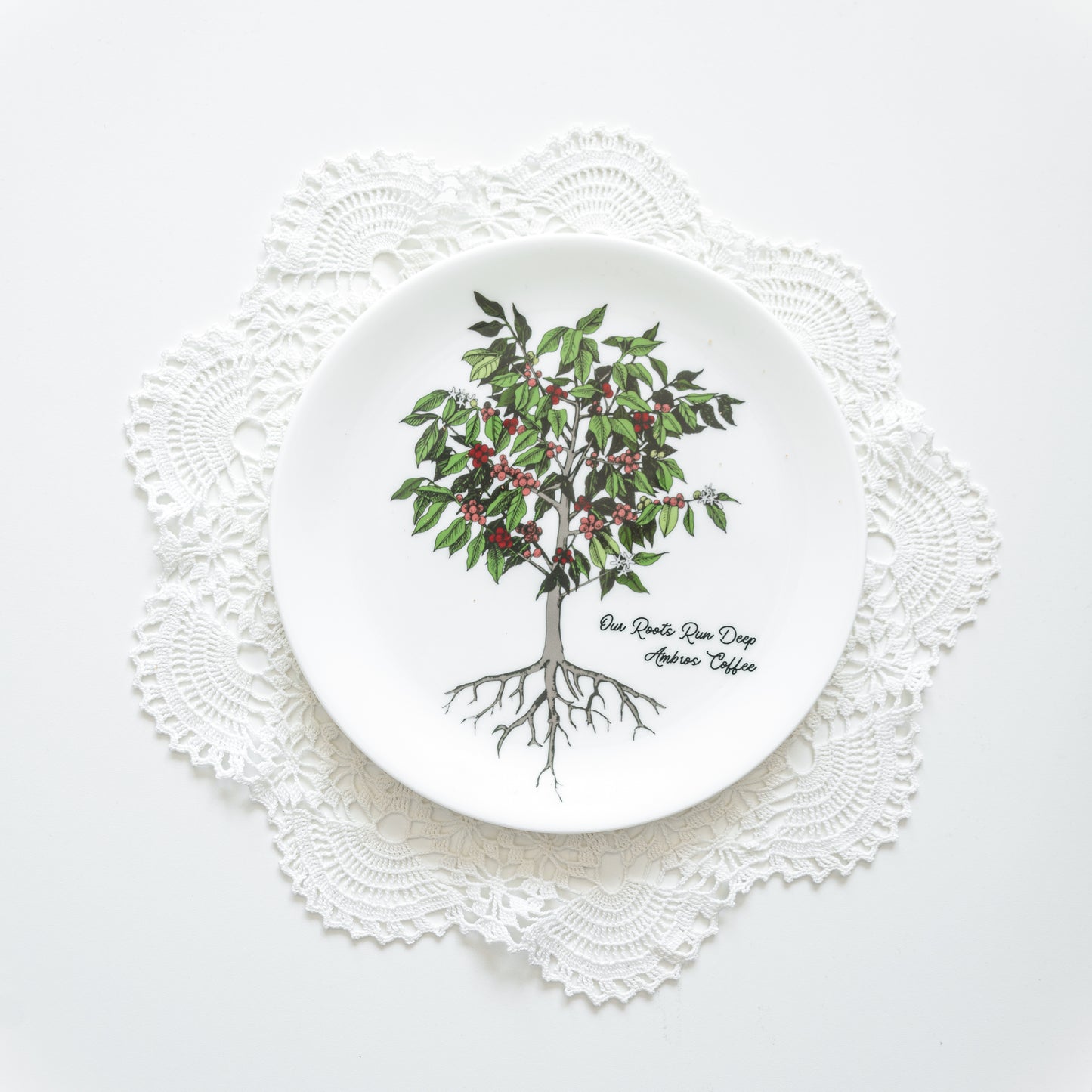 Ambros Roots Plate in Bone China