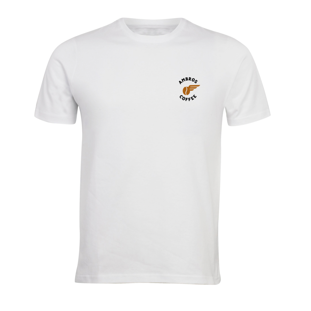 T-shirt Ambros Running Against the Wind en blanc