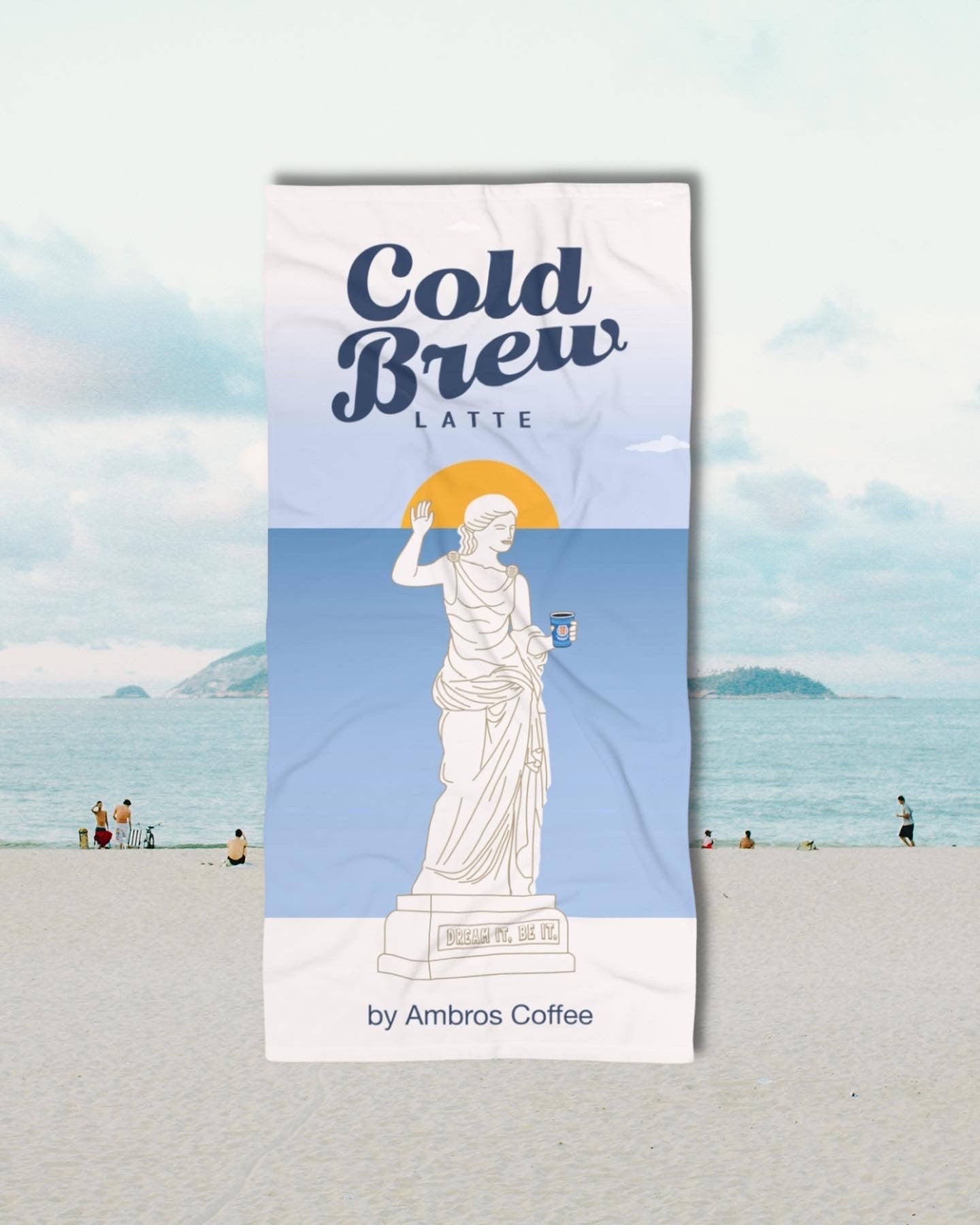 Serviette de plage géante Cold Brew